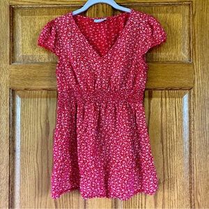 Motherhood Maternity Red Floral Top